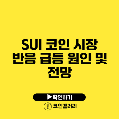 SUI 코인 시장 반응: 급등 원인 및 전망