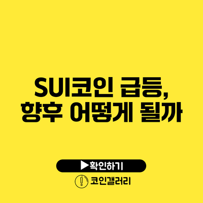 SUI코인 급등, 향후 어떻게 될까?