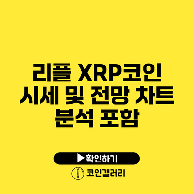 리플 XRP코인 시세 및 전망: 차트 분석 포함