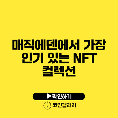 매직에덴에서 가장 인기 있는 NFT 컬렉션