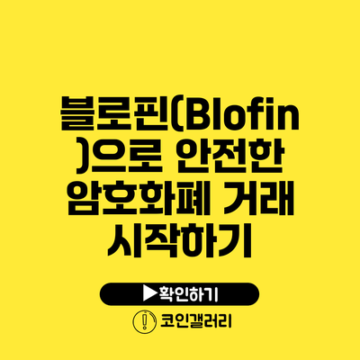 블로핀(Blofin)으로 안전한 암호화폐 거래 시작하기