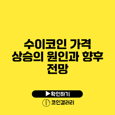 수이코인 가격 상승의 원인과 향후 전망