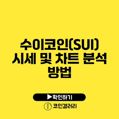 수이코인(SUI) 시세 및 차트 분석 방법